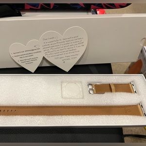 Camel Leather Apple Watch Band 38 mm